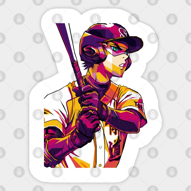 Miyuki Kazuya diamond no ace Sticker by Rekayasabumi